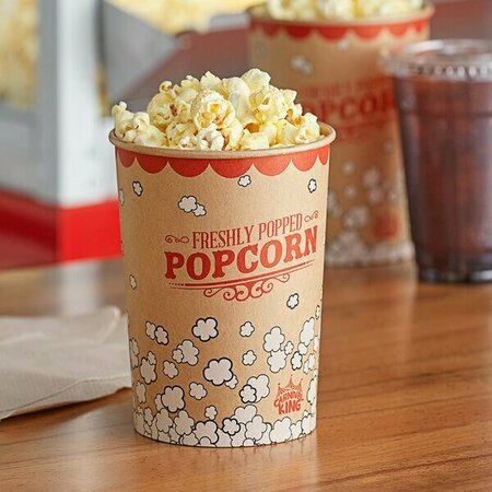 CARNIVAL KING Kraft 32 oz. Popcorn Cup, 50PK 999V32KR